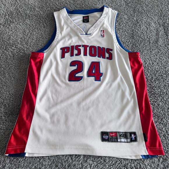 Rare Nike Authentic 2001 Mateen Cleaves NBA Detroit Pistons Dri Fit Jersey Sz 48 - Picture 1 of 16